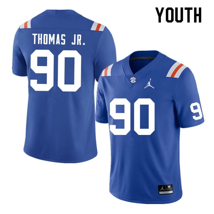 Youth #90 Chris Thomas Jr. Florida Gators College Football Jerseys Sale-Throwback - Click Image to Close